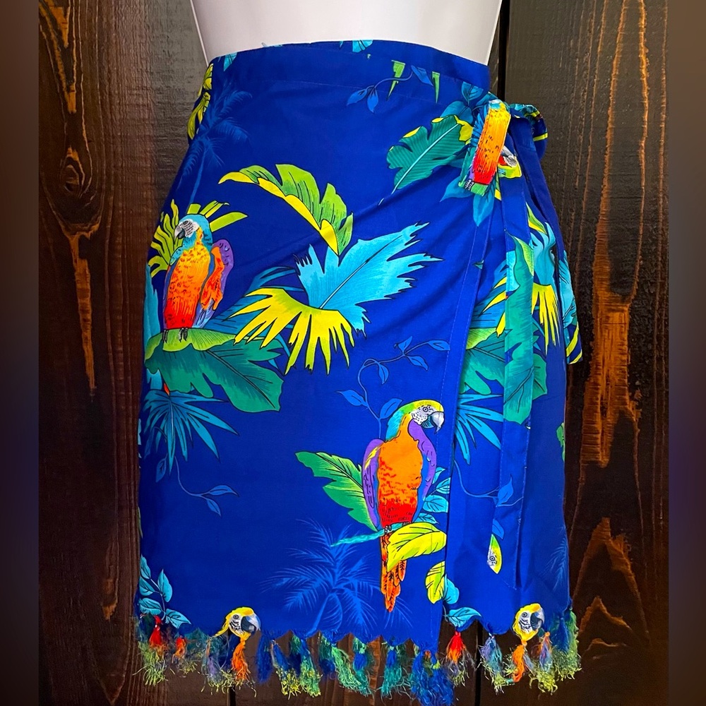 Tropical Print Wrap Sarong One Size
